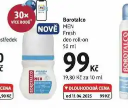 dm drogerie Borotalco deo roll-on nabídka