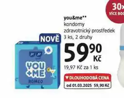 dm drogerie You & me kondomy nabídka