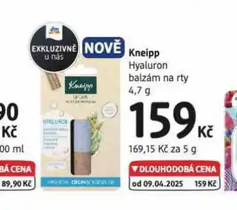 dm drogerie Kneipp balzám na rty nabídka