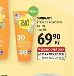 dm drogerie Sundance krém na opalování of 30 nabídka