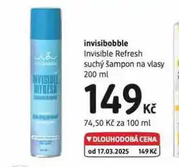 dm drogerie Invisibobble suchý šampon nabídka