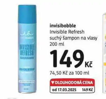 dm drogerie Invisibobble suchý šampon nabídka