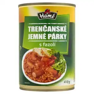 Jip Hamé Trenčanské jemné párky s fazolí 410g 415g nabídka