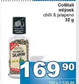 Jip Collitali mlýnek chilli & jalapeno 32 g nabídka