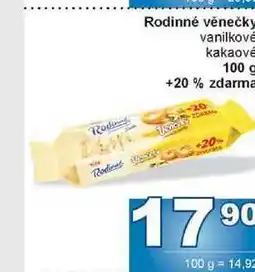 Jip Rodinné věnečky 100 g nabídka