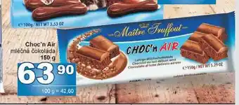 Jip Choc'n Air mléčná čokoláda 150 g nabídka