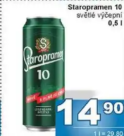 Jip Staropramen 10 světlé výčepní 0,5l nabídka