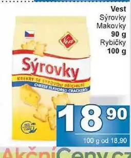 Jip Vest Sýrovky Makovky 90 g nabídka