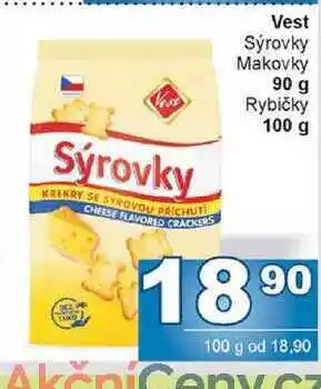 Jip Vest Sýrovky Makovky 90 g nabídka