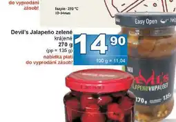 Jip Devil's Jalapeño zelené krájené 270 g (pp 135 g) nabídka