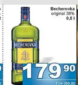 Jip Becherovka original 38% 0,5l nabídka