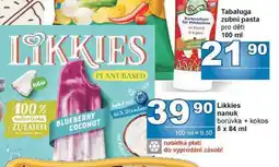 Jip Likkies nanuk borůvka + kokos 5 x 84 ml nabídka