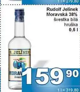 Jip Rudolf Jelínek Moravská 38% švestka bílá 0,5l nabídka