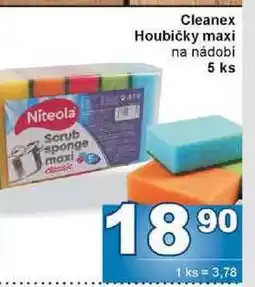 Jip Cleanex Houbičky maxi na nádobí 5 ks nabídka
