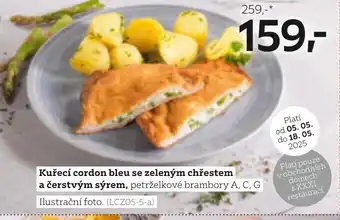 XXXLutz Kuřecí cordon bleu se zeleným chřestem a čerstvým sýrem nabídka