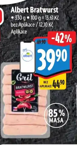Albert Albert Bratwurst nabídka