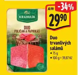 Albert Duo trvanlivých salámů nabídka