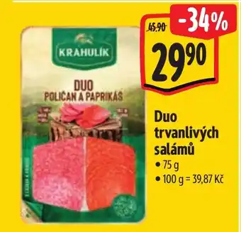 Albert Duo trvanlivých salámů nabídka