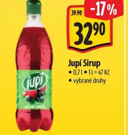 Albert Jupí Sirup nabídka