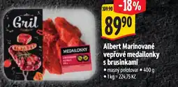 Albert Albert Marinované vepřové medailonky s brusinkami nabídka