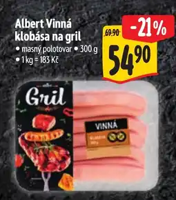 Albert Albert Vinná klobása na gril nabídka