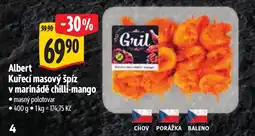 Albert Albert Kuřecí masový špíz v marinádě chilli-mango nabídka