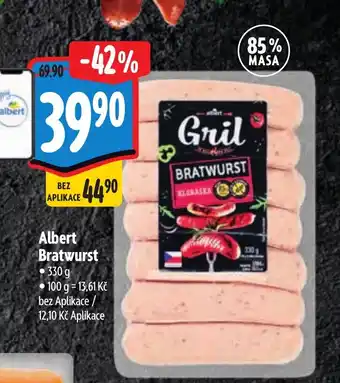 Albert Albert Bratwurst nabídka