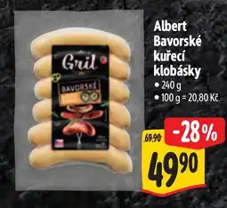 Albert Albert Bavorské kuřecí klobásky nabídka