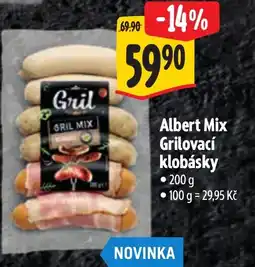 Albert Albert Mix Grilovací klobásky nabídka
