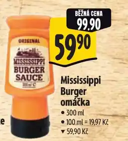 Albert Mississippi Burger omáčka nabídka