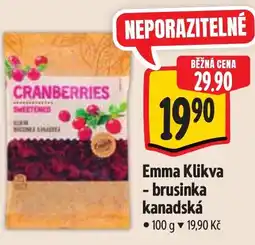 Albert Emma Klikva - brusinka kanadská nabídka