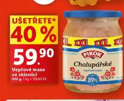 Lidl Vepřové maso ve sklenici nabídka