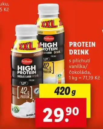 Lidl Protein drink nabídka