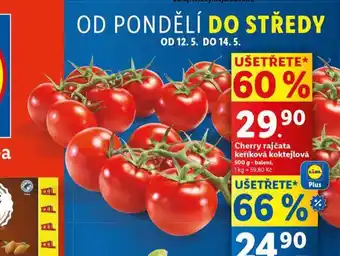Lidl Cherry rajčata koktjelová nabídka