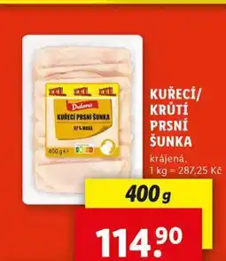 Lidl Kuřecí prsní šunka nabídka