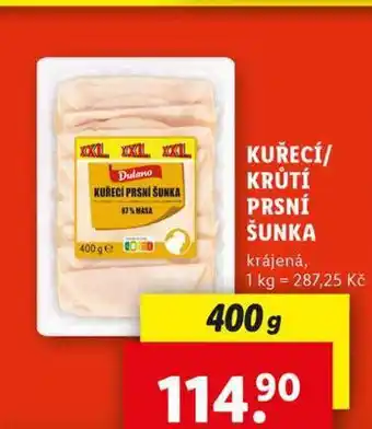 Lidl Kuřecí prsní šunka nabídka