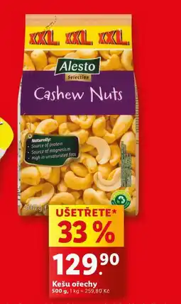 Lidl Kešu ořechy nabídka