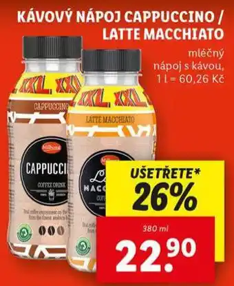 Lidl Kávový nápoj latte macchiato nabídka