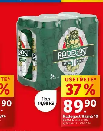 Lidl Pivo radegast nabídka