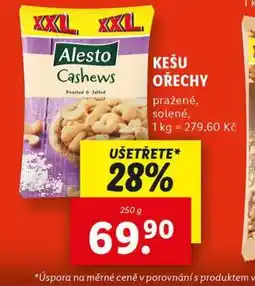 Lidl Kešu ořechy nabídka
