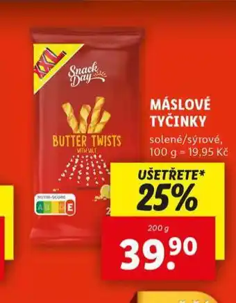 Lidl Máslové tyčinky nabídka