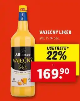 Lidl Vaječný likér nabídka