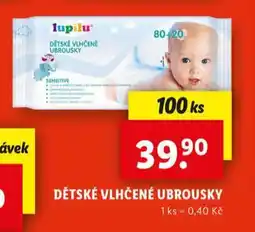 Lidl Lupilu dětské vlhčené ubrousky nabídka