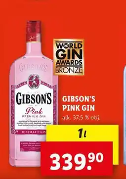 Lidl Gibson's gin nabídka