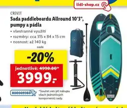 Lidl Sada paddleboardu nabídka