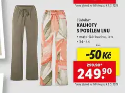 Lidl Kalhoty nabídka