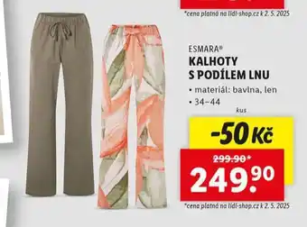 Lidl Kalhoty nabídka