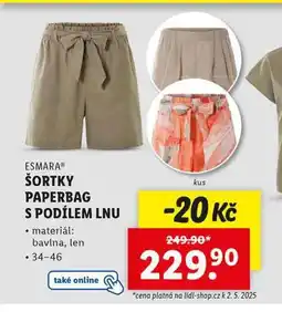 Lidl Šortky nabídka