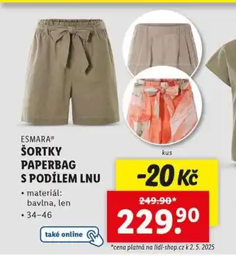 Lidl Šortky nabídka