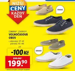 Lidl Volnočasová obuv nabídka
